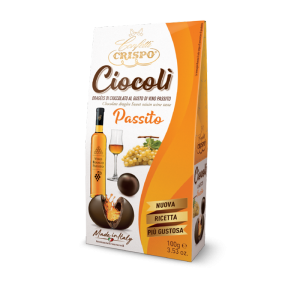 Crispo Ciocolì Praline di Cioccolato Fondente Ripiene di Vino Passito 100g