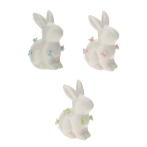 Coniglio Bianco con Fiori Colorati – Hervit