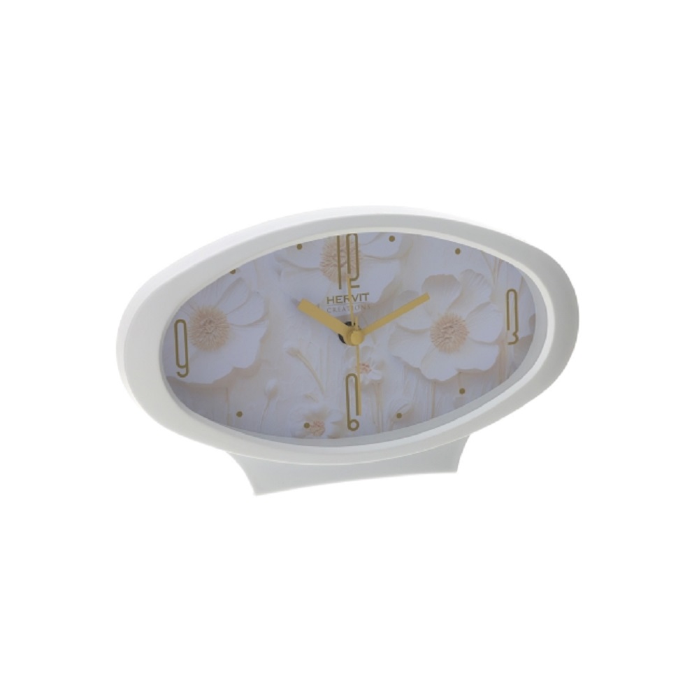 Orologio da Tavolo Canvas Bianco con Suoneria – Hervit