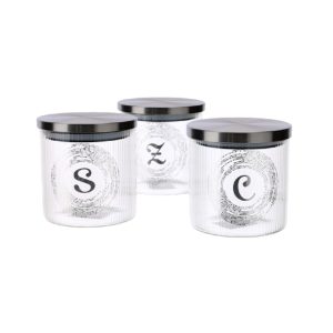 Set 3 Barattoli Ermetici con Iniziali – Hervit
