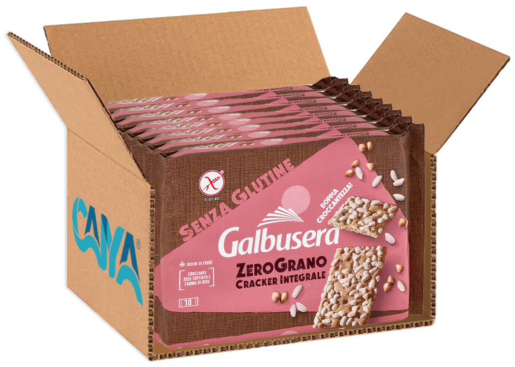 Galbusera ZeroGrano Cracker Integrale con Riso Soffiato 360g - immagine 6