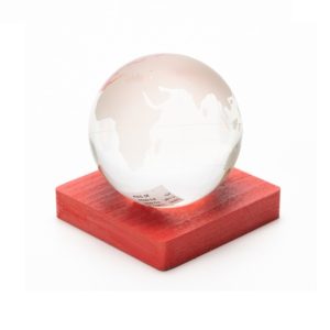 Mappamondo Grande su Base Rossa – Regali di Cuore