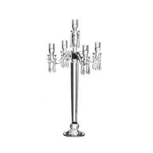 Candelabro 5 Fiamme Cristallo