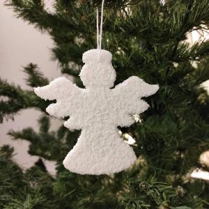 Angelo Bianco con Glitter Argento