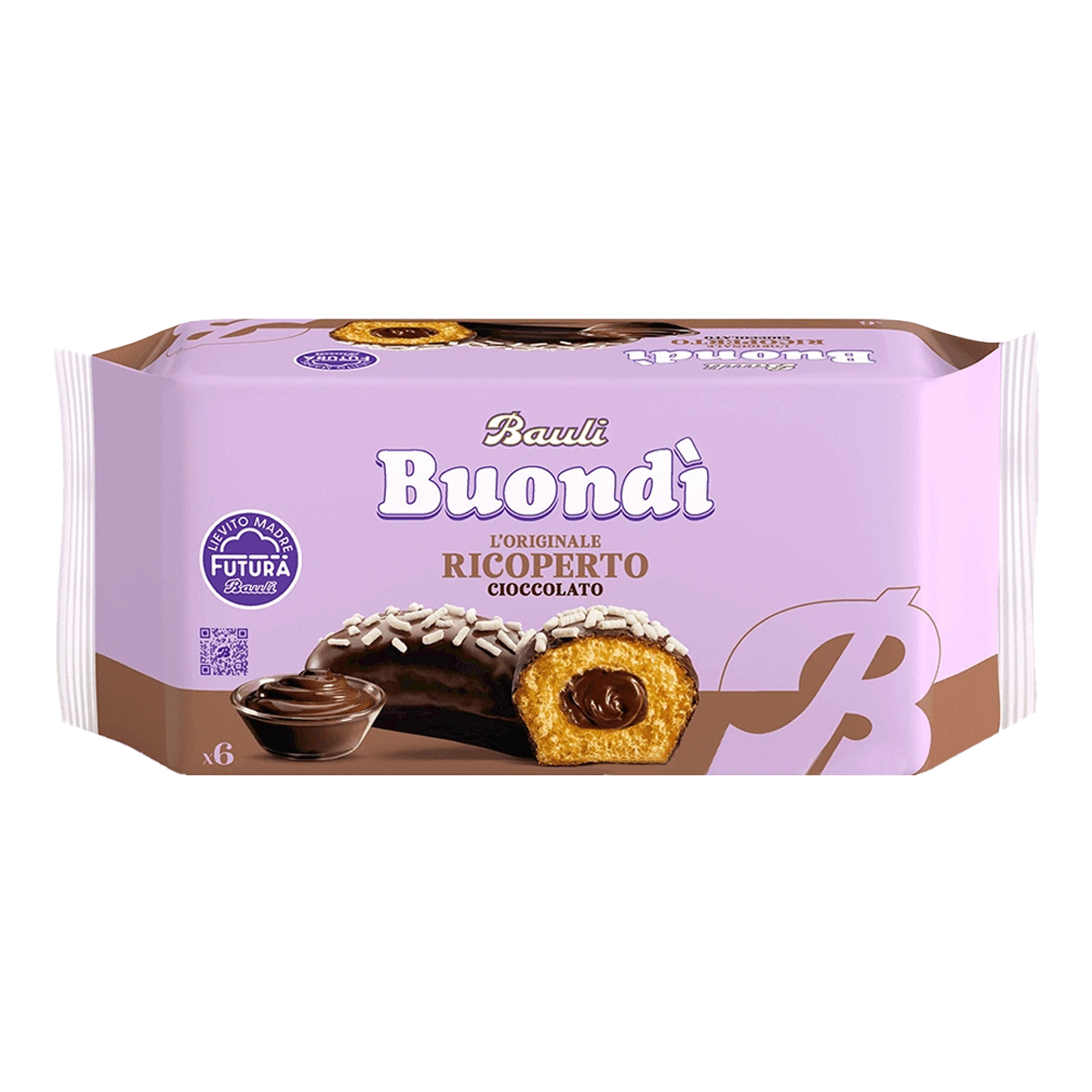 Bauli Buondì Originale Brioche a Lievitazione Naturale Ricoperto al Cioccolato 276g