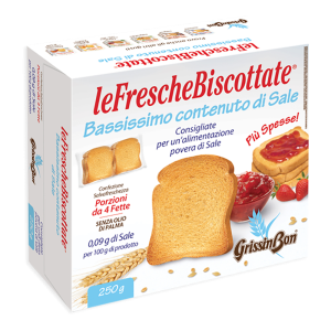 GrissinBon Fette Biscottate a Basso Contenuto di Sale FrescheBiscottate 250g