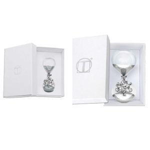 Clessidre Perline Argento con Ciondoli in Argento