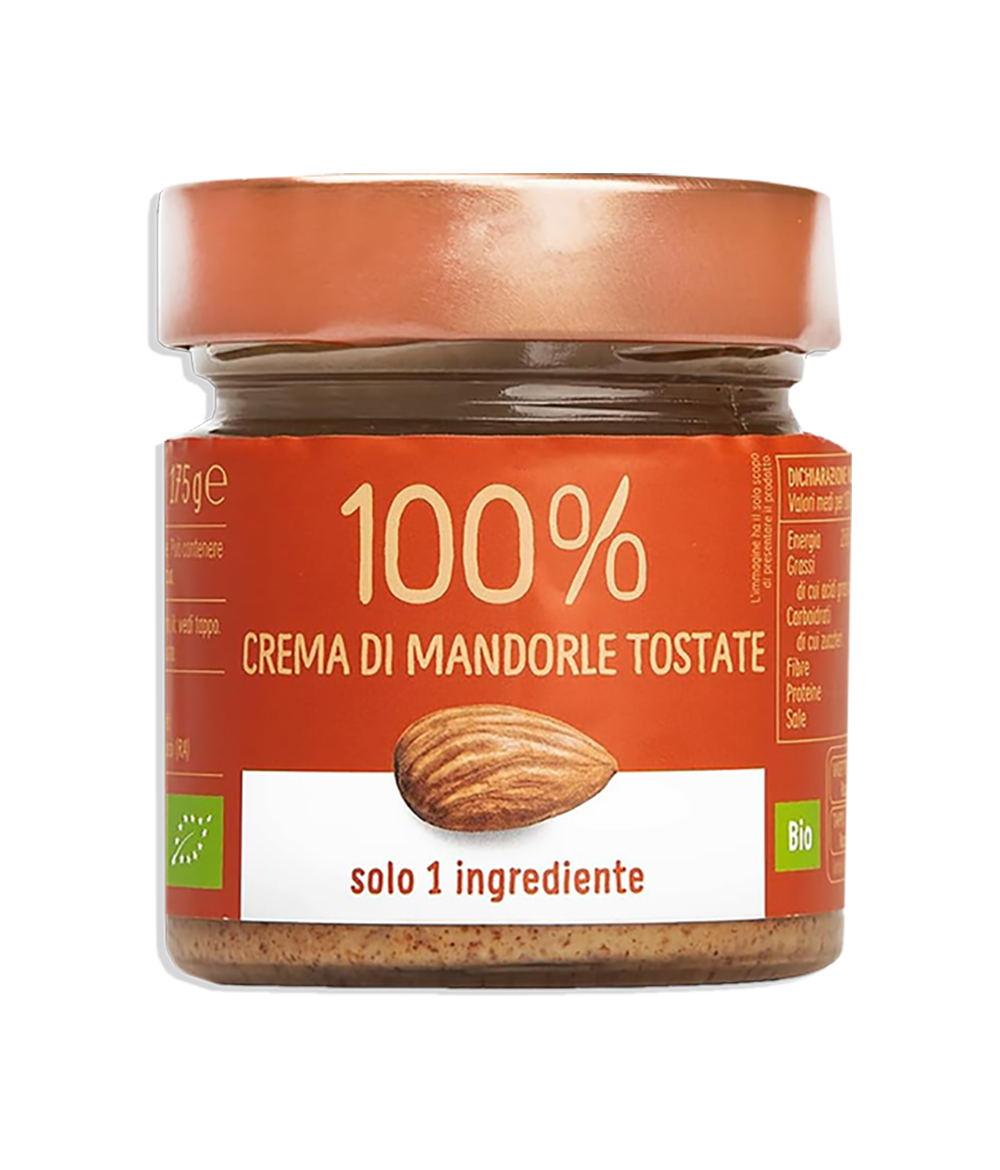 Crema di Mandorle Tostate 100% Biologica 175g