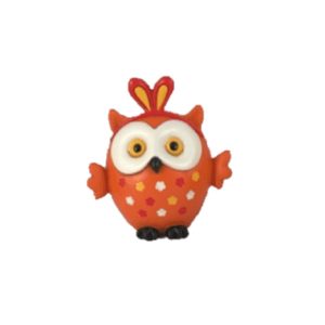 Salvadanaio Gufo Arancio Gufi Matti