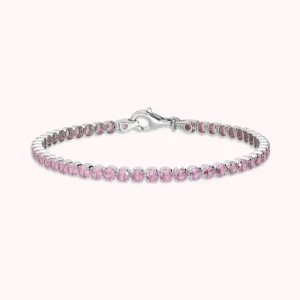 Bracciale Tennis Glow in Argento 925 con Cubic Zirconia Rosa