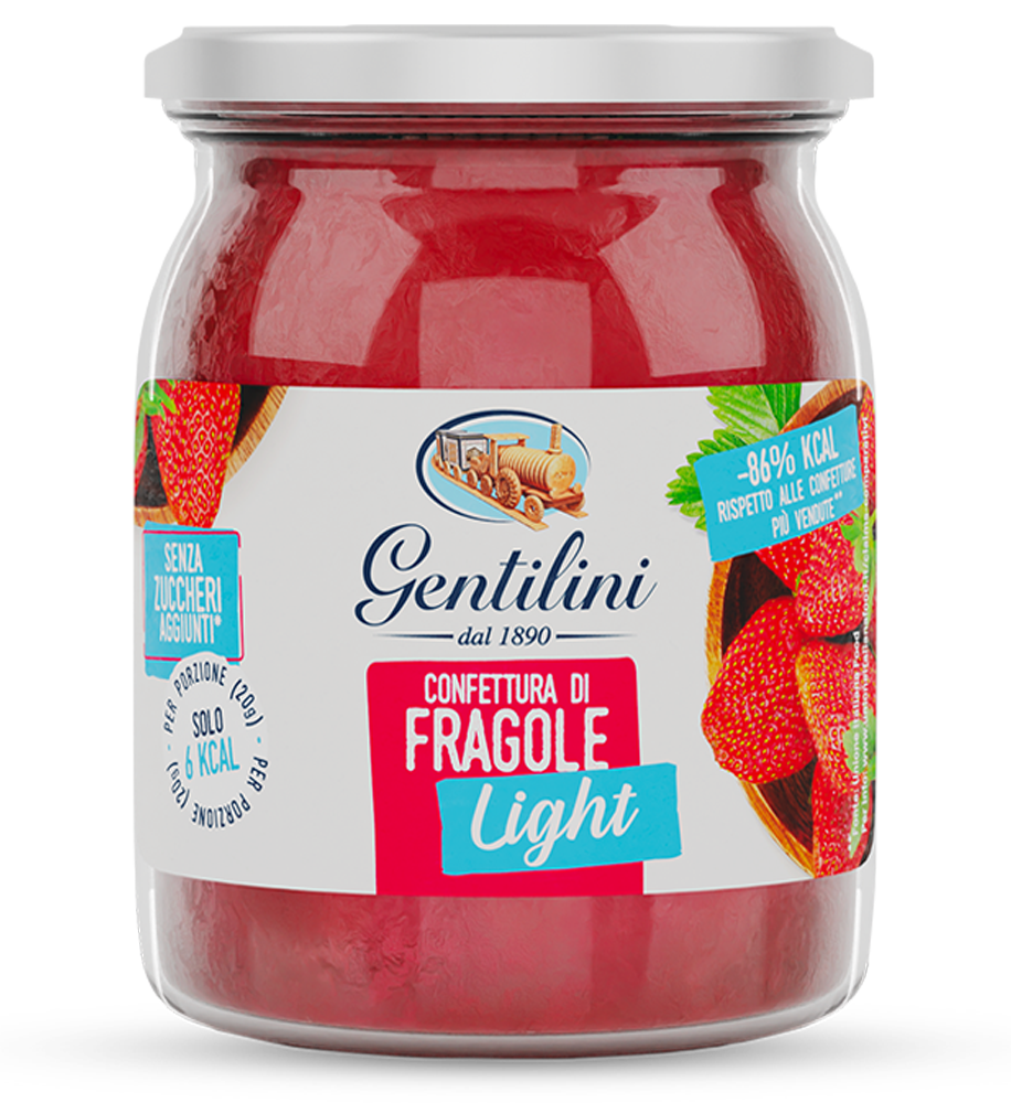 Gentilini Light Confettura Fragola 220g