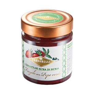 Condorelli Confettura Extra alle Fragole con Pepe Verde di Sicilia 240g