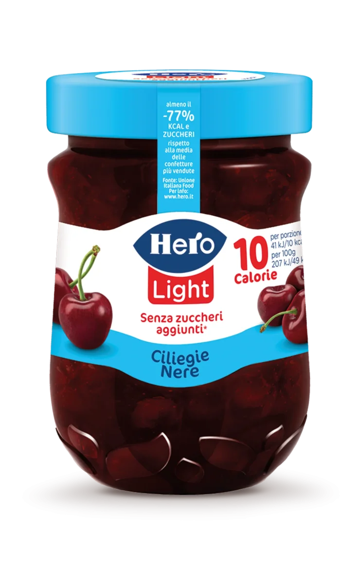 Hero Confettura Light Ciliegie Nere 280g