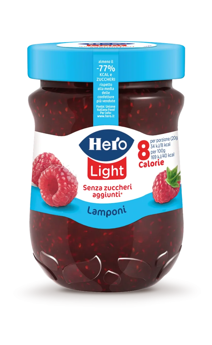 Hero Confettura Light Lamponi 280g
