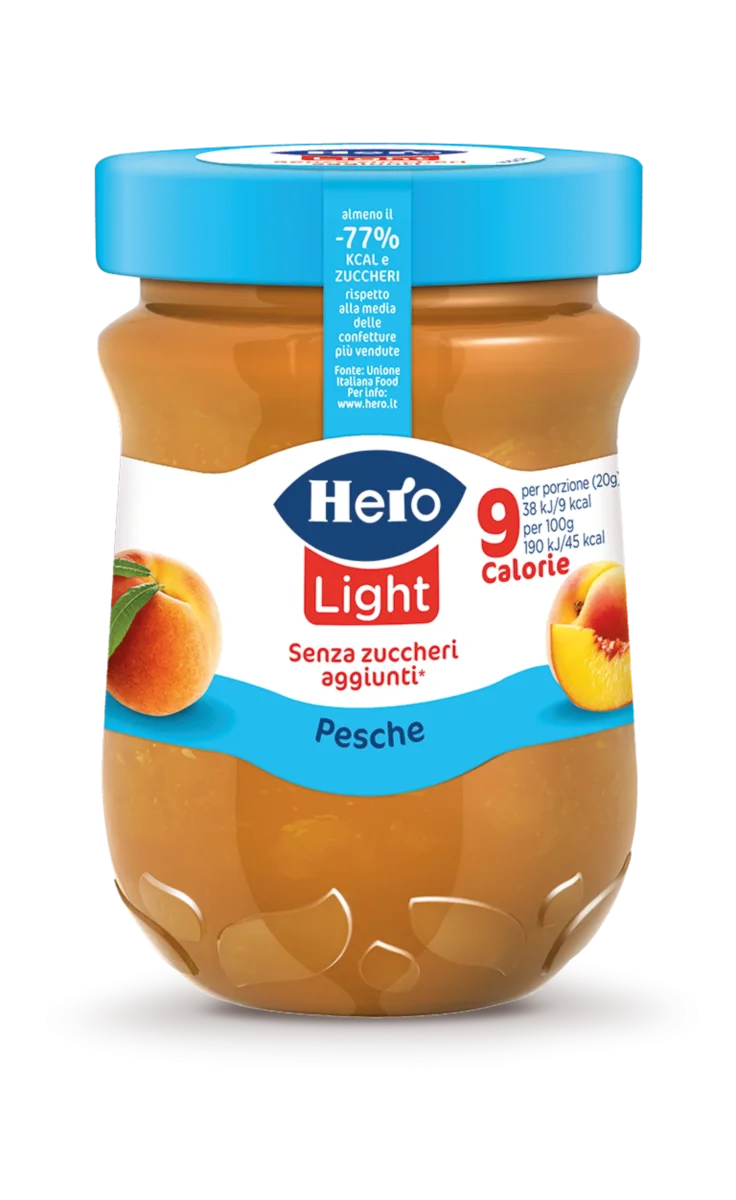 Hero Confettura Light Pesche 280g