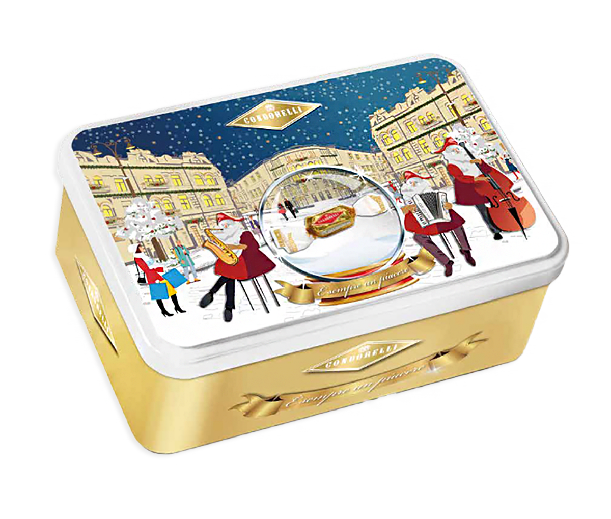 Condorelli Latta Winter Ball con Assortimenti di Torroncini Vari Gusti 200g