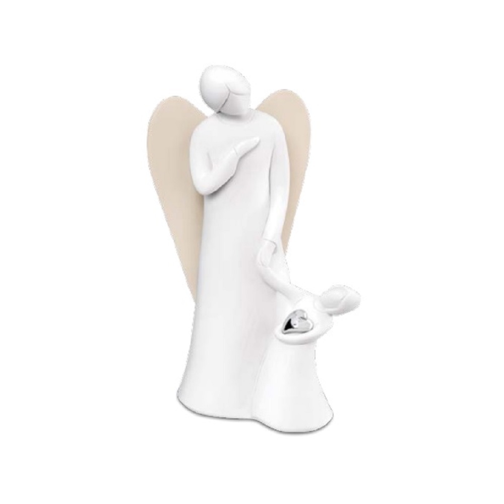 Angelo Stilizzato con Ali Nocciola e Bimba – Bongelli Preziosi