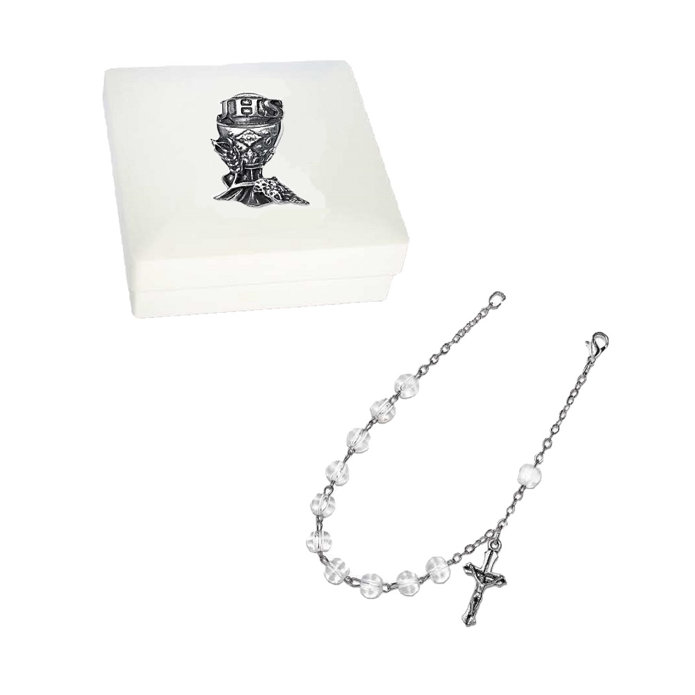 Bracciale Rosario in Scatolina con Calice