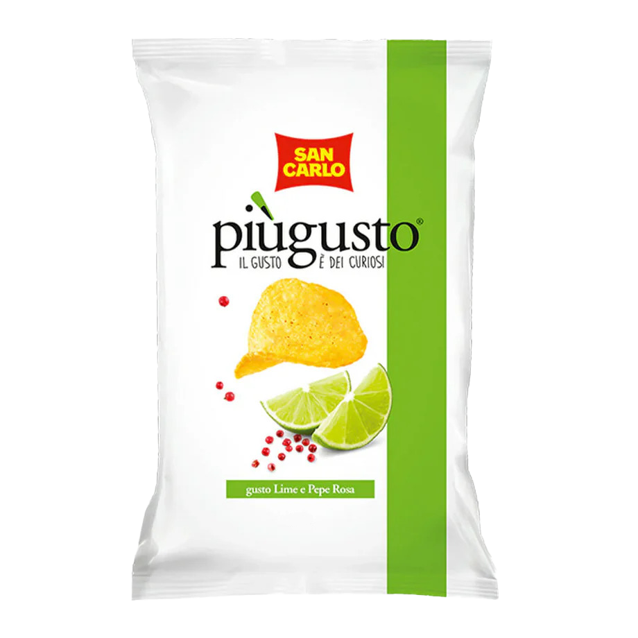 San Carlo Piu Gusto Patatine Pepe Rosa e Lime 70g