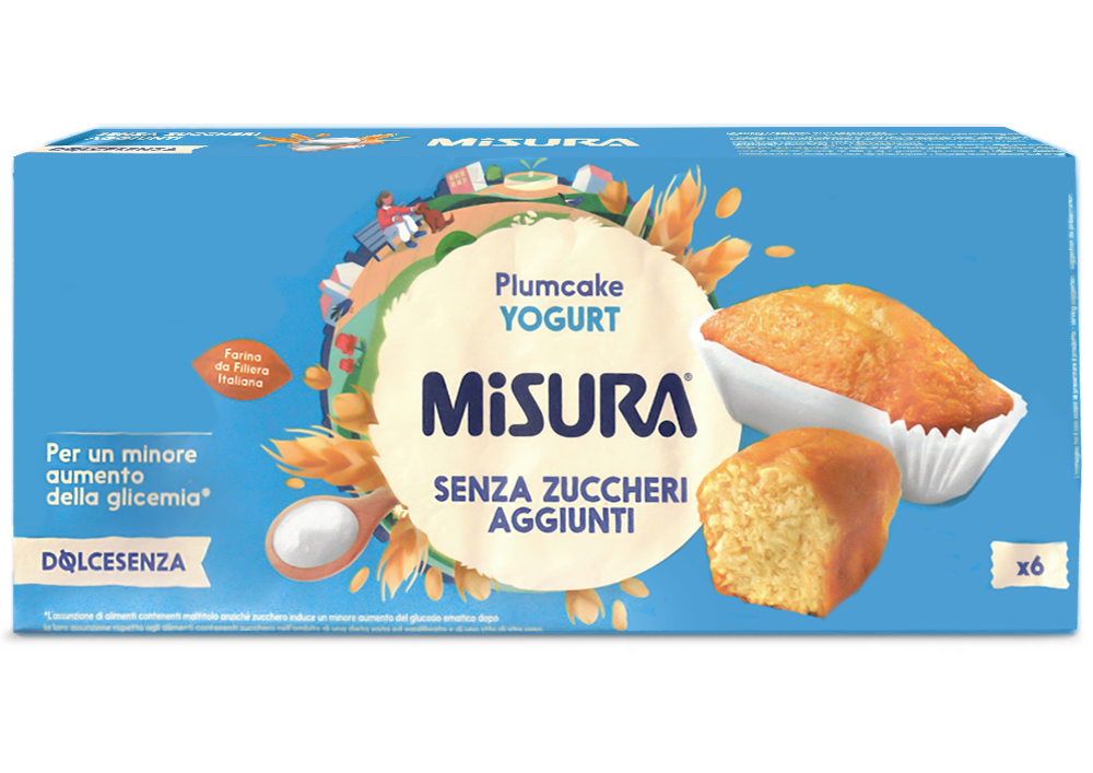 Misura Dolcesenza Plumcake allo Yogurt Senza Zuccheri Aggiunti 190g