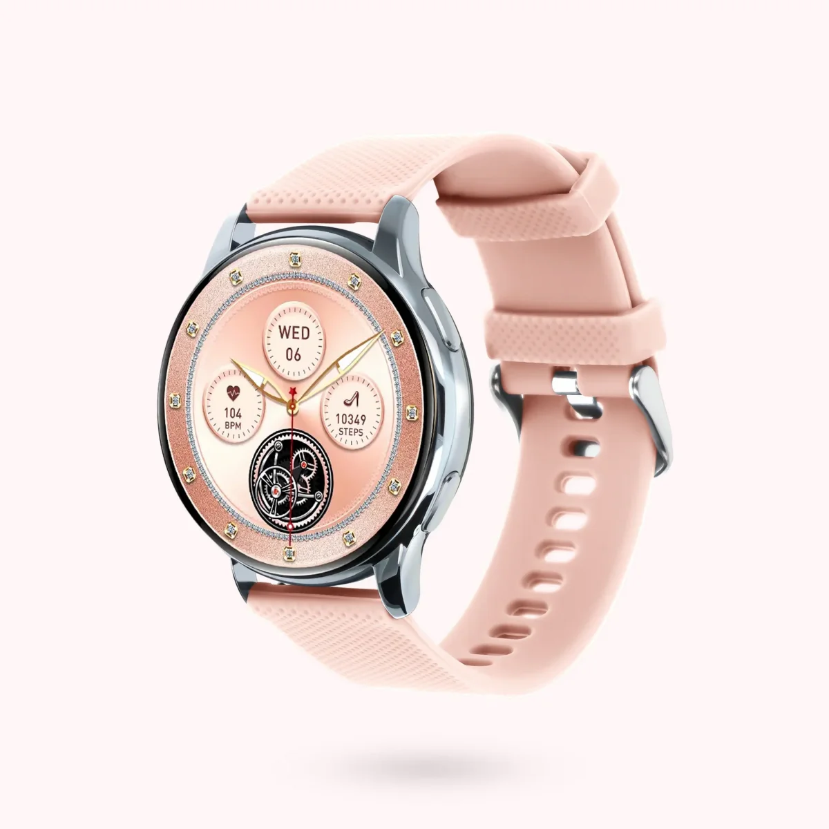 Smartwatch Donna – Cassa Color Argento Rotonda 42mm