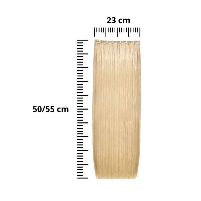 She Extension Clip Capelli Veri Fascia Larga 23 cm Lunga 50/55 cm