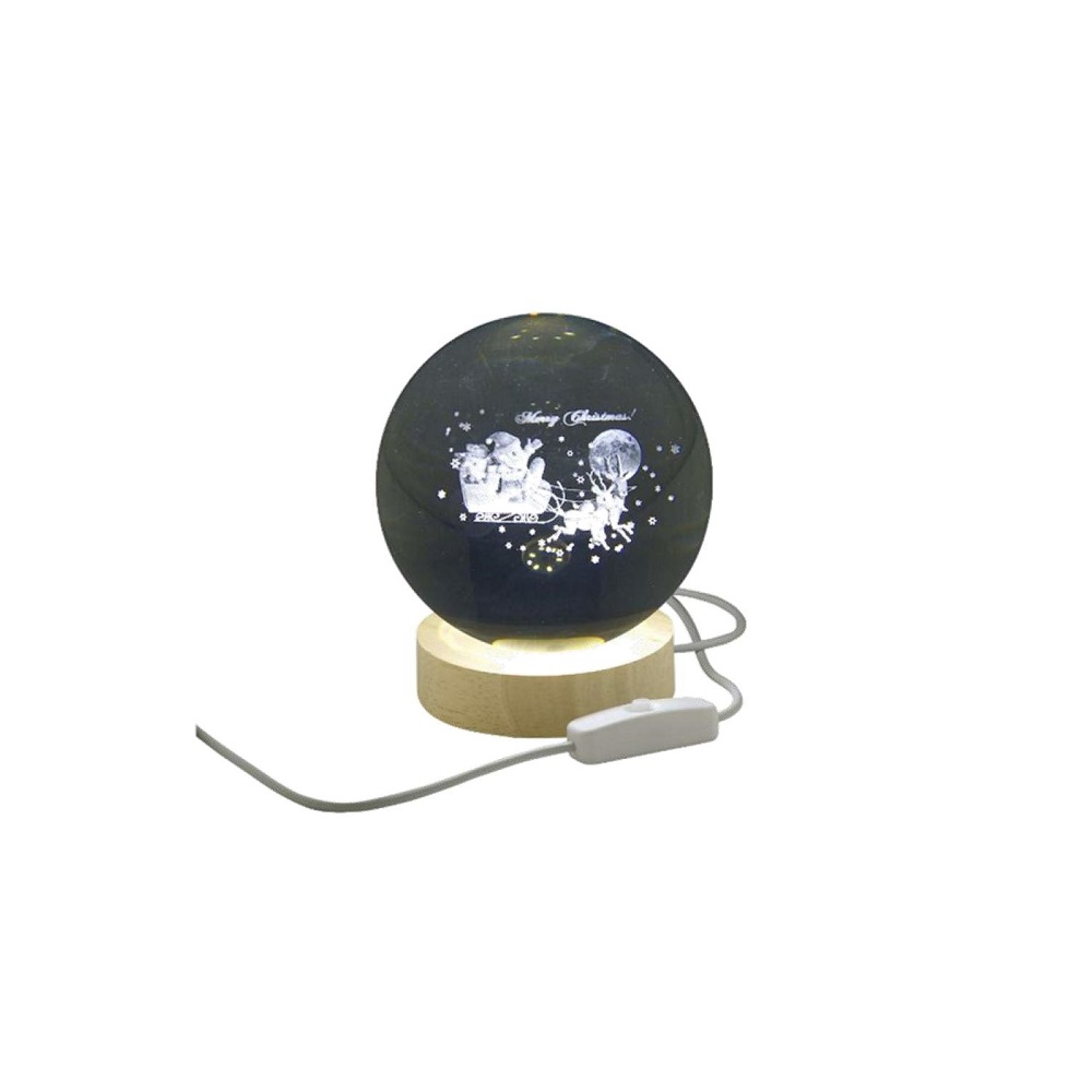 Sfera Luminosa Slitta con Renne