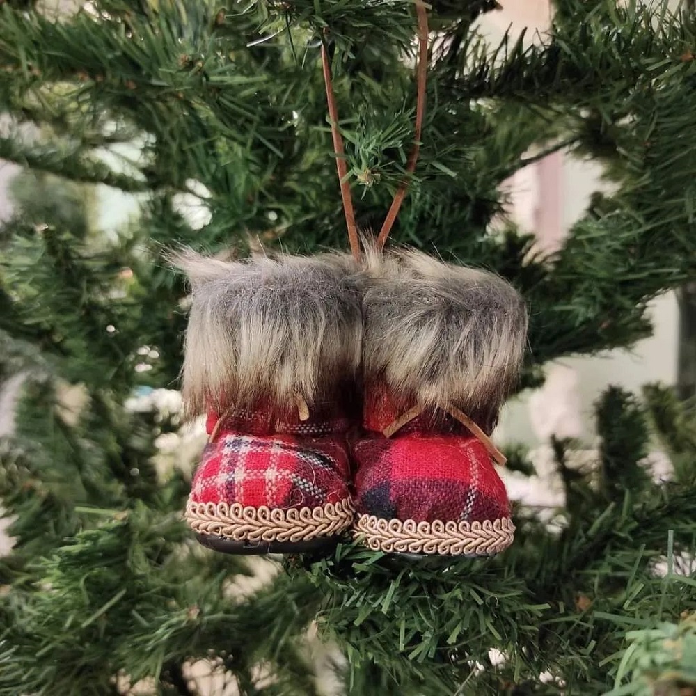 Stivali Tartan con Pelliccia