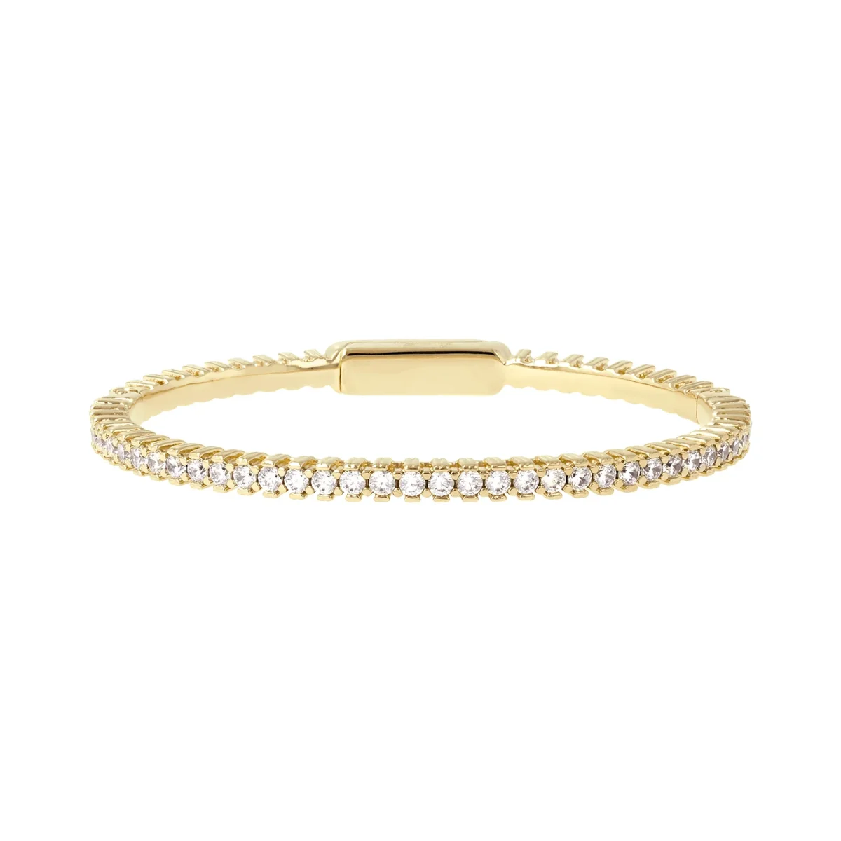 Bracciale Tennis Golden Rigido con Cubic Zirconia