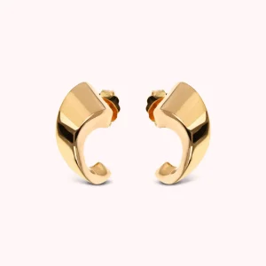 Orecchini a Lobo Golden Design Sinuoso