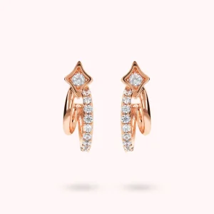Orecchini Doppi Étoile con Cubic Zirconia