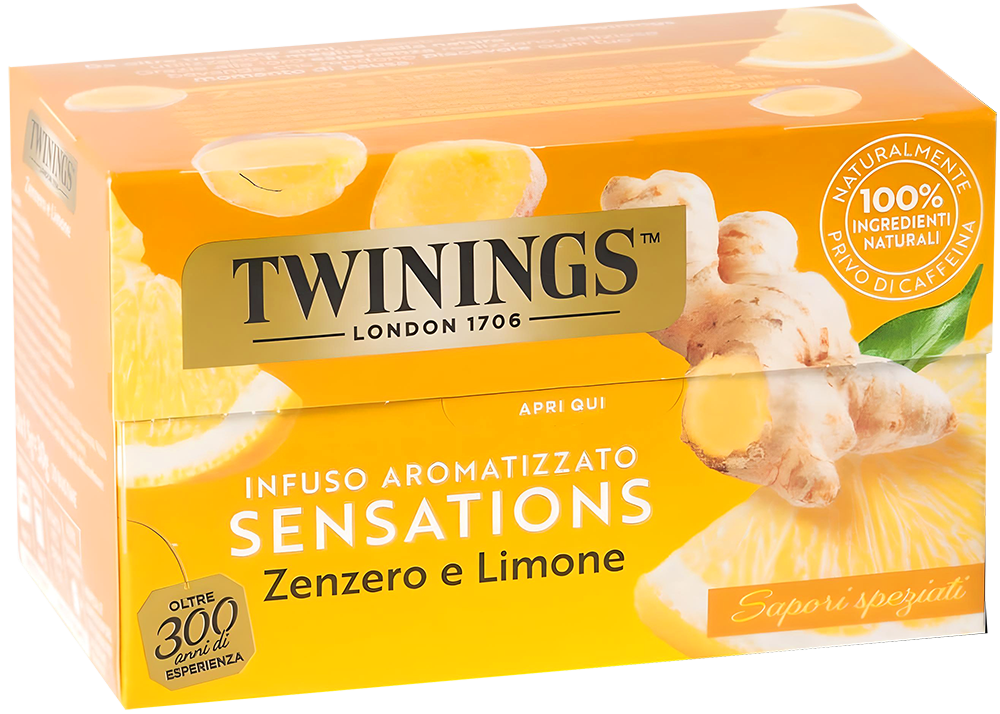 Twinings Sensations Infuso Aromatizzato allo Zenzero e al Limone 30g