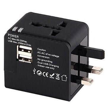 Adattatore da viaggio PROXE con 2 uscite USB