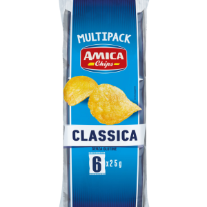 Amica Chips CLASSICA Patatine Formato Multipack 6x25g, 150g