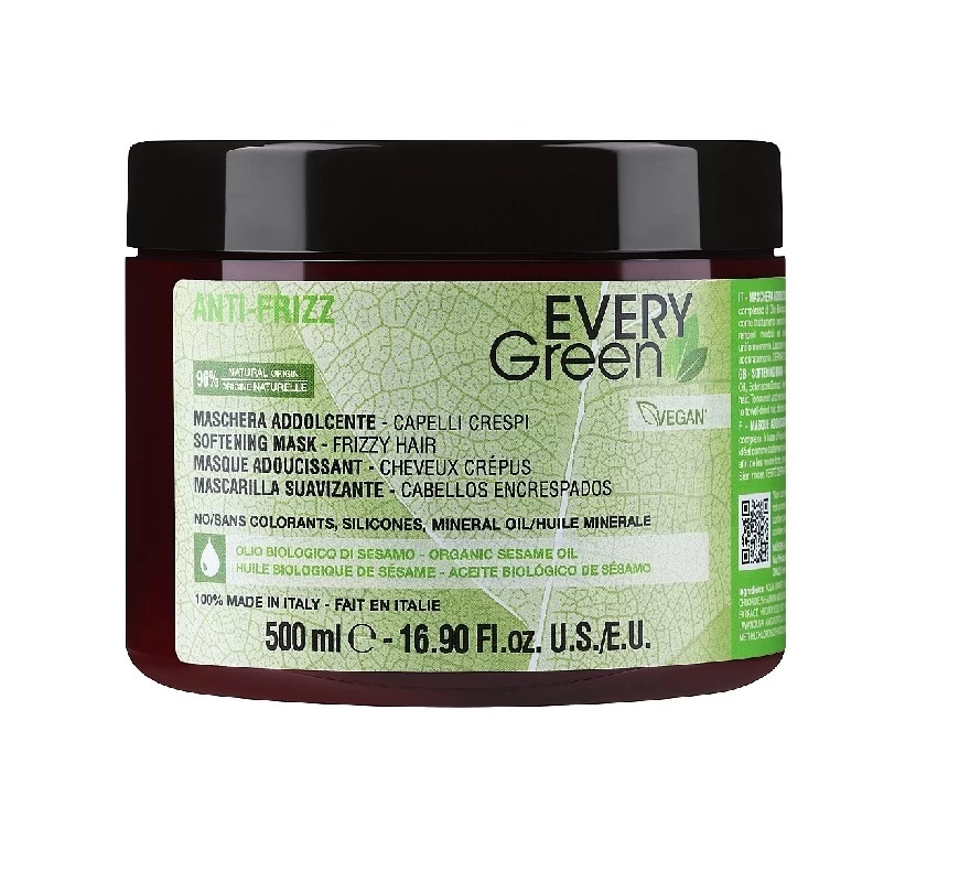 Everygreen Maschera Anti Frizz Addolcente – 500 ml