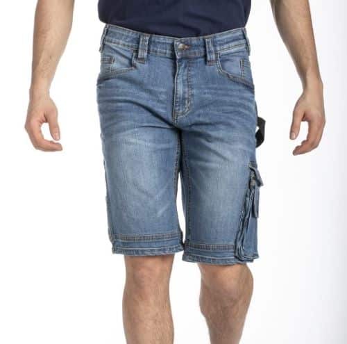 Bermuda Multitasche in Jeans RICA LEWIS Workwear Blu Fibreflex®