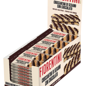 Fiorentini Croccantini di Sesamo con Cioccolato Singoli, Box 24x60g