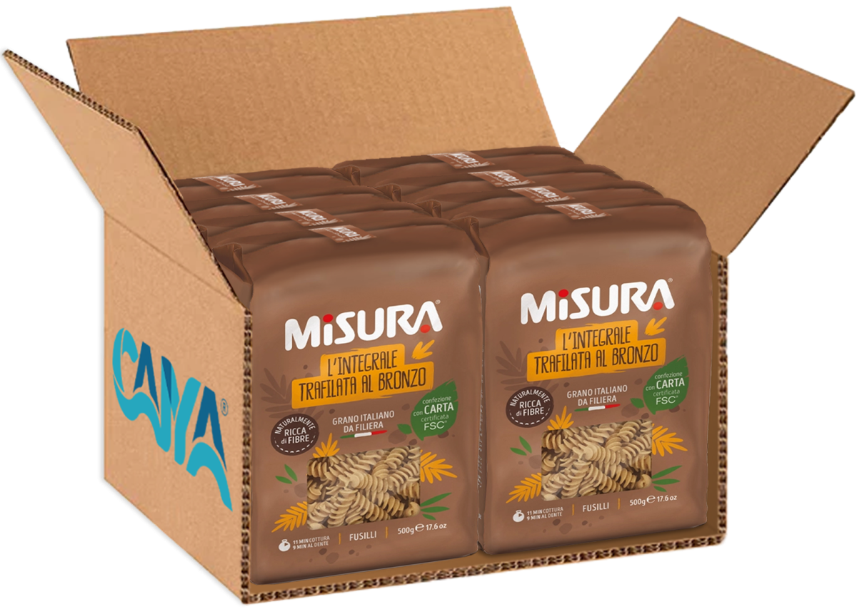 Misura Fusilli Rigate Integrali Ricchi di Fibre 500g - immagine 3