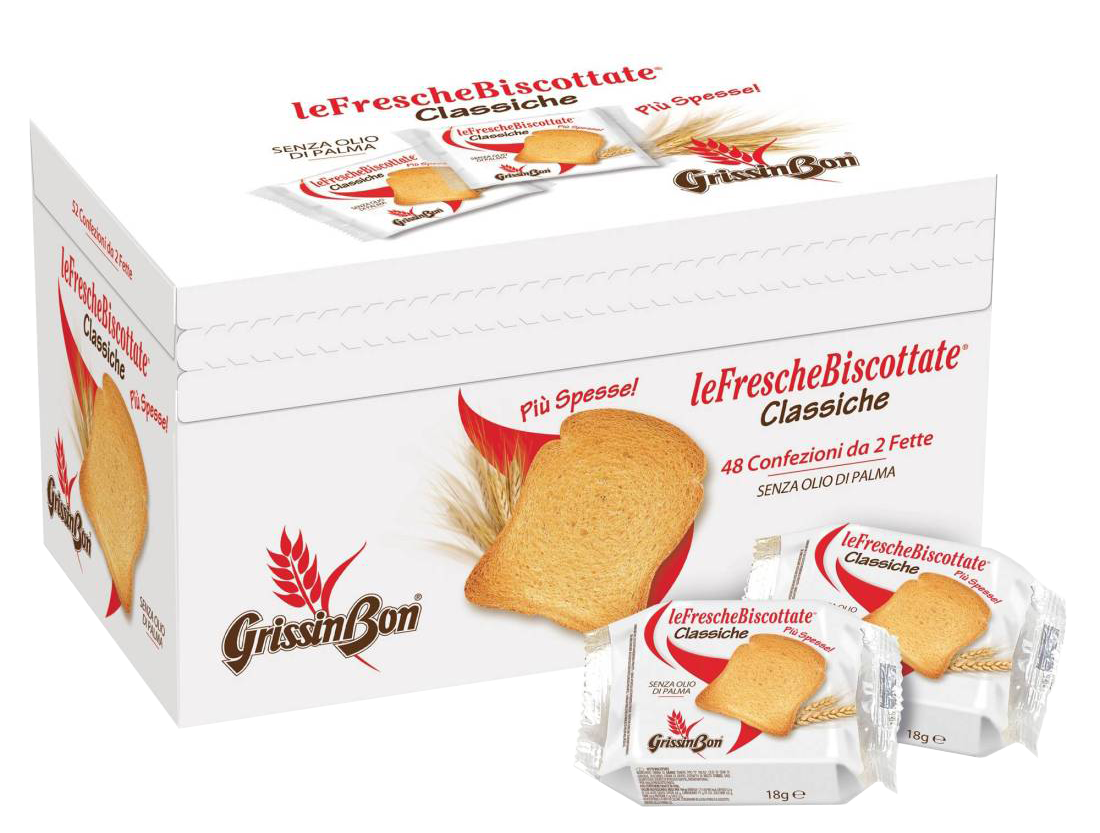 GrissinBon Le Fresche Biscottate Classiche Box 48x18g
