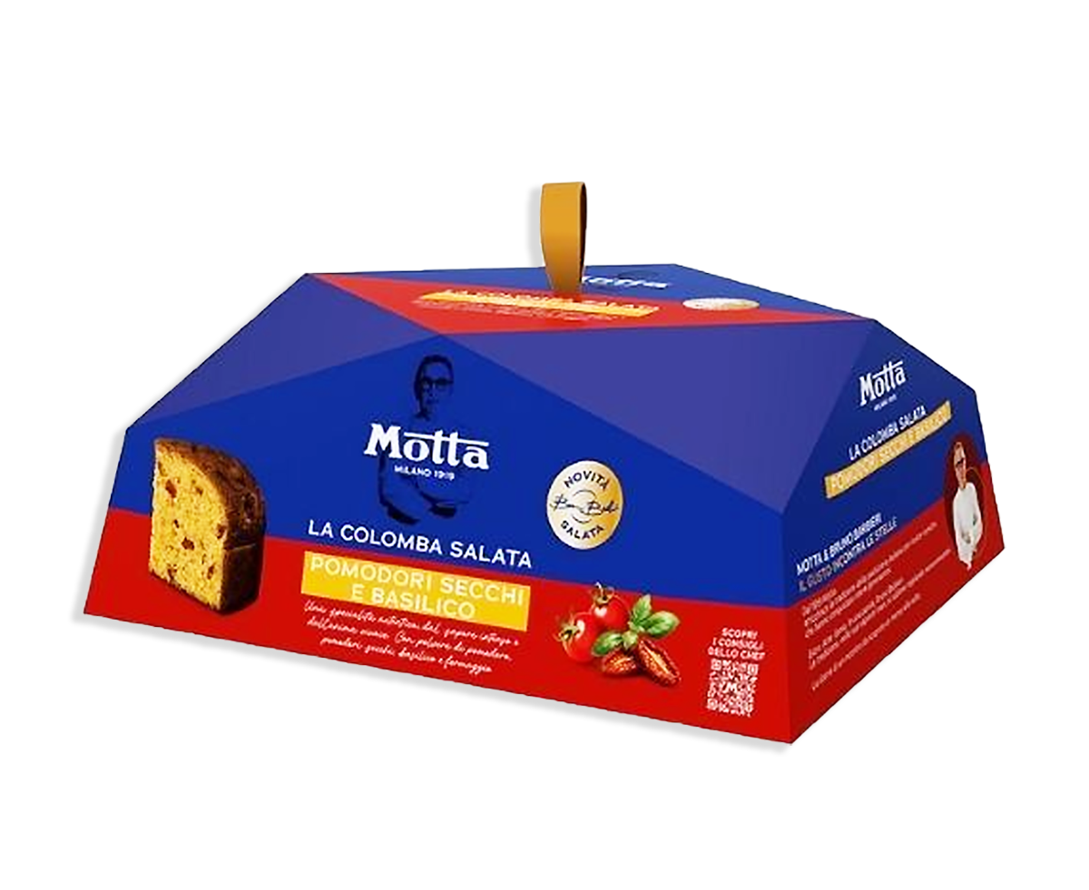 Motta La Colomba Salata Pomodori Secchi e Basilico Ricetta Bruno Barbieri 450g