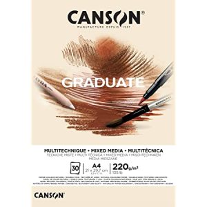 Fogli A4 Canson® Graduate Tecniche Miste colore naturale