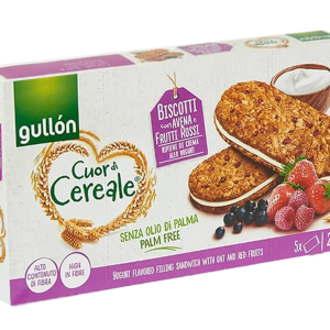 Gullon Cuor di Cereale Ripieno e Frutti Rossi 220g