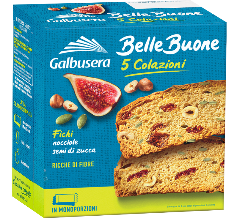Galbusera BelleBuone Fette Spesse con Fichi, Nocciole e Semi di Zucca 200g