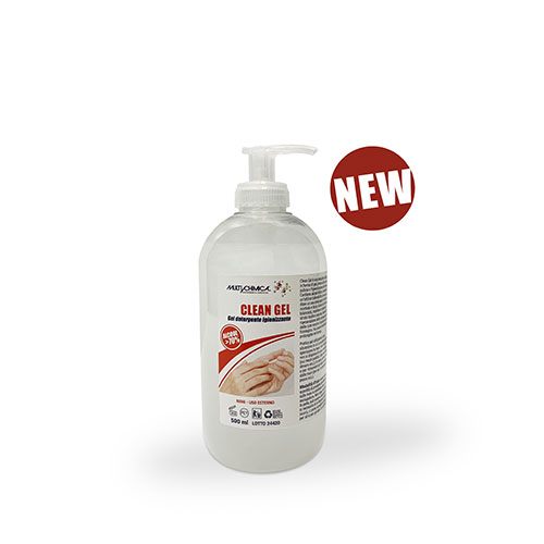 Igienizzante Mani “CLEAN GEL” Gel Detergente ml 0,500