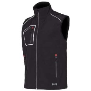 Gilet SoftShell Issaline “SNAPPY” Nero
