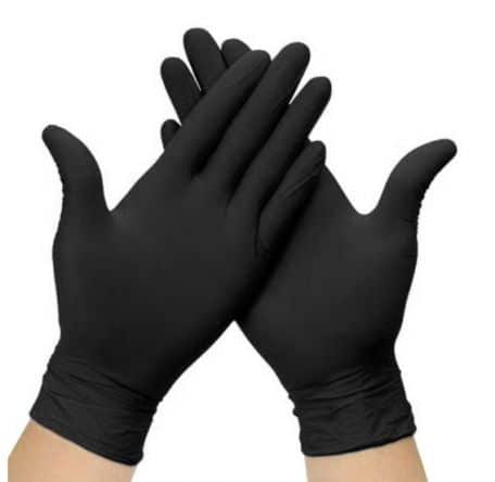 Guanti monouso in Nitrile Nero “VAM” senza polvere