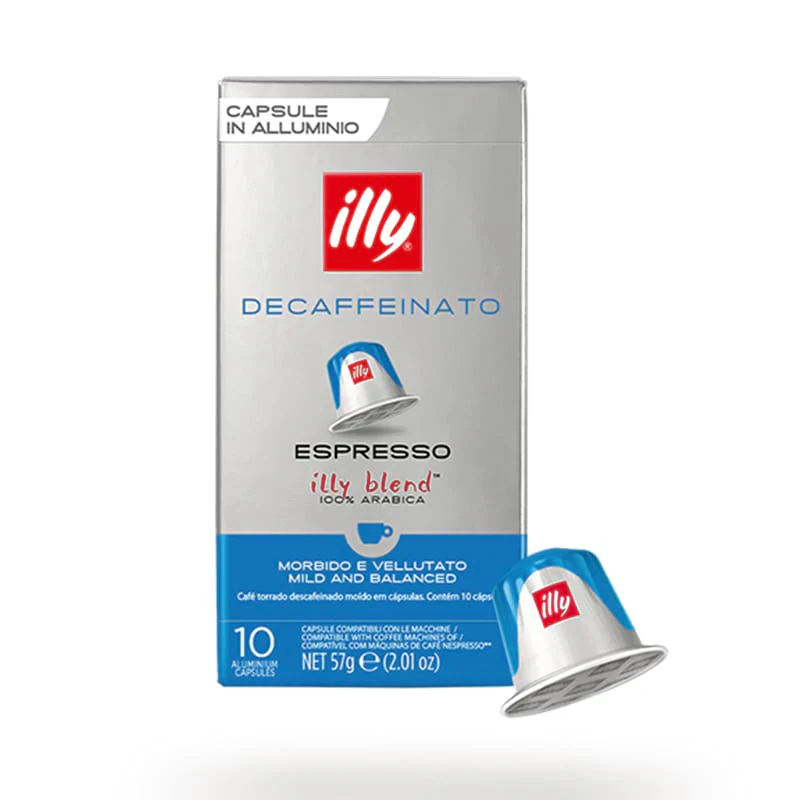Illy Decaffeinato – 10 Capsule alluminio compatibili Nespresso