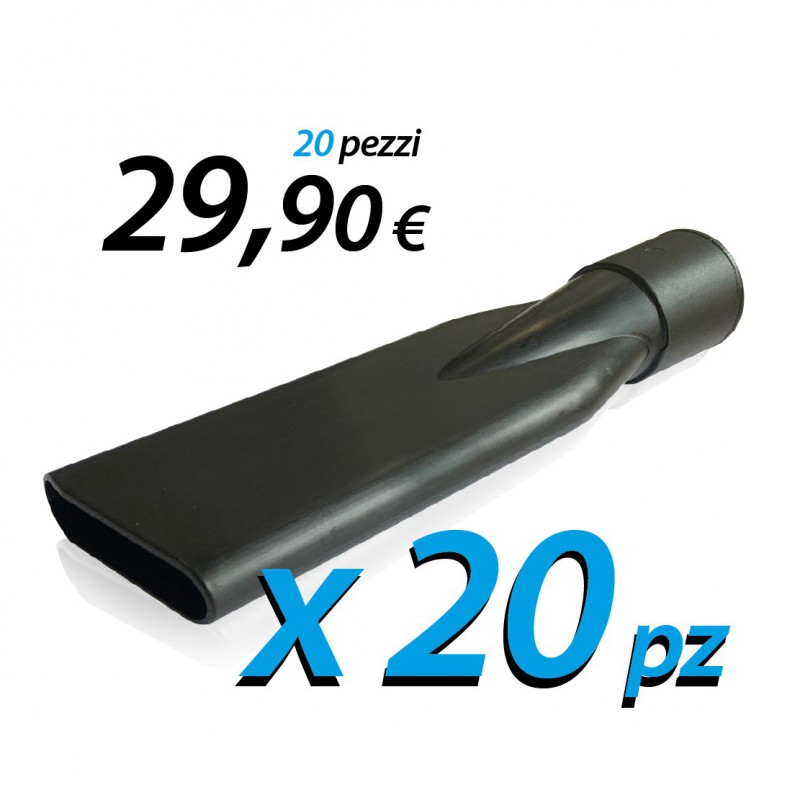Lotto di 20 bocchette PVC D.38 nero