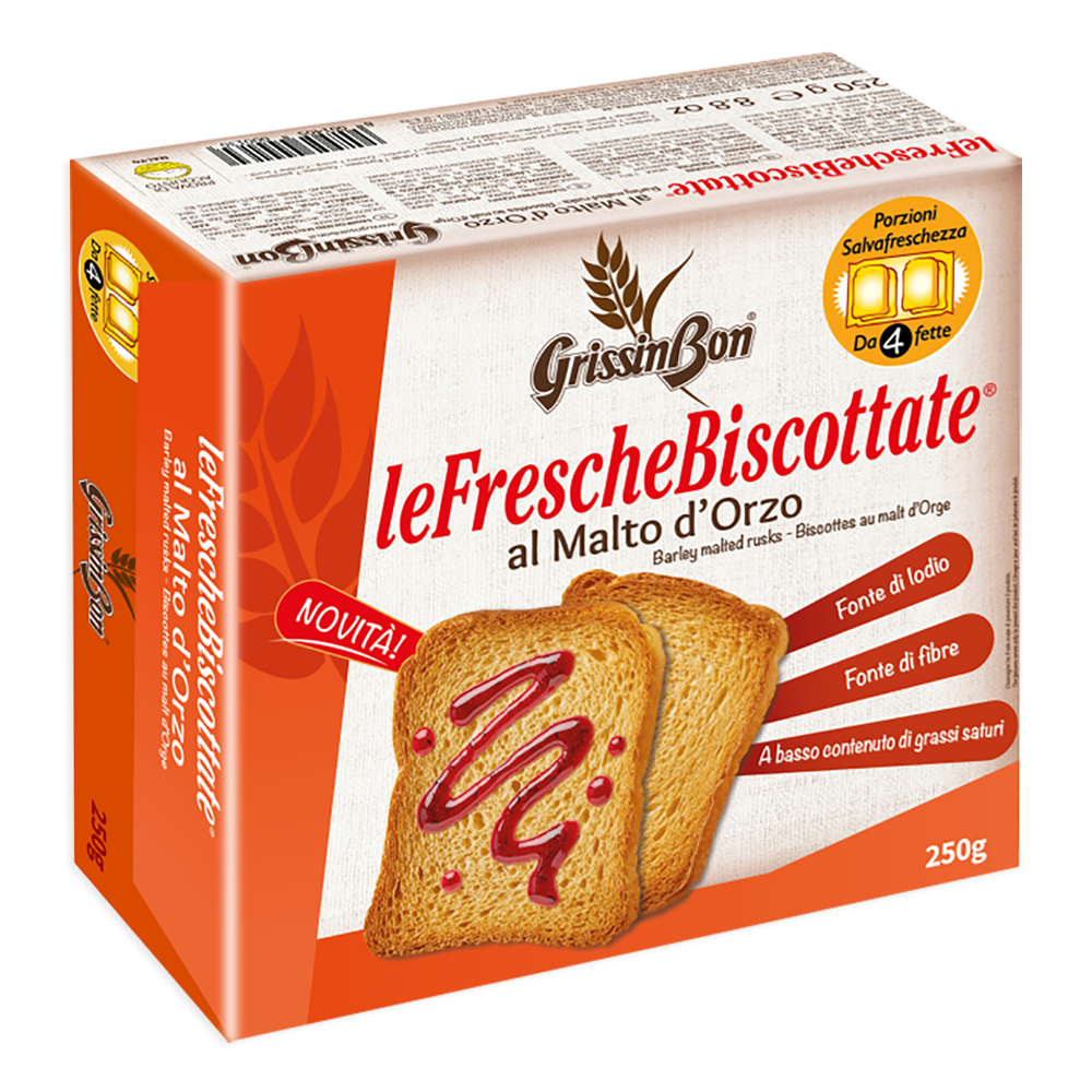 GrissinBon Fette Biscottate al Malto D’Orzo FrescheBiscottate 250g