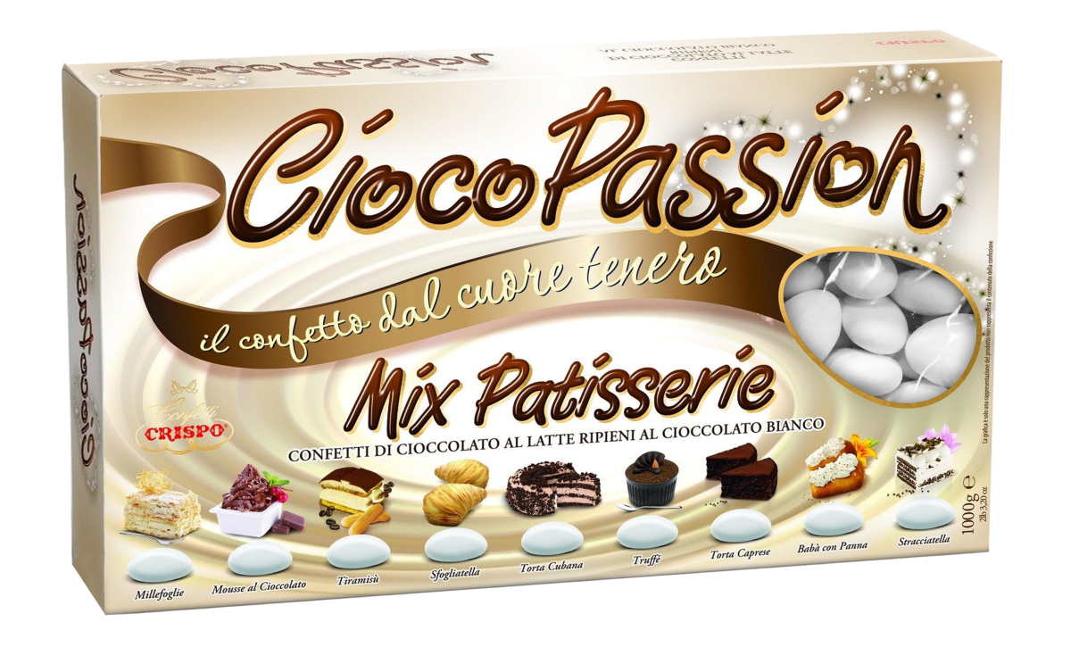 Crispo CiocoPassion Confetti Mix Patisserie Cioccolato al Latte Gusti Assortiti 1kg
